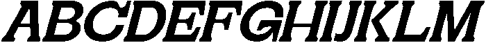 Geiflano Ultra Expanded Slanted otf (900) Font UPPERCASE