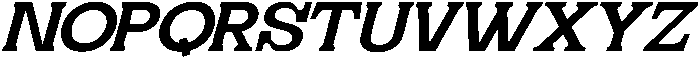 Geiflano Ultra Expanded Slanted otf (900) Font UPPERCASE
