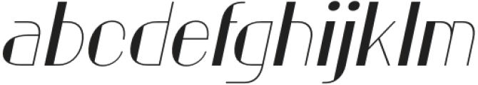 Geizla Italic otf (400) Font LOWERCASE