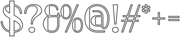 Geizla Outline otf (400) Font OTHER CHARS