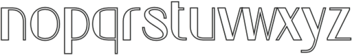 Geizla Outline otf (400) Font LOWERCASE