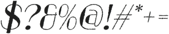 GeizlaRough-Italic otf (400) Font OTHER CHARS