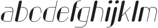 GeizlaRounded-Italic otf (400) Font LOWERCASE