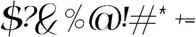 Gekarlo Italic otf (400) Font OTHER CHARS