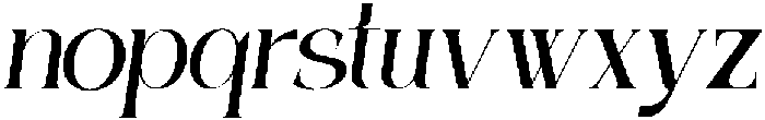 Gekarlo Italic otf (400) Font LOWERCASE