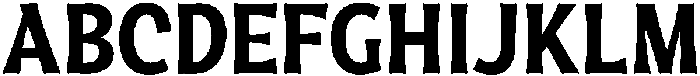 Geladine Bold otf (700) Font UPPERCASE