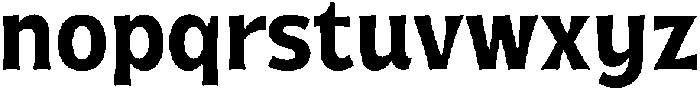 Geladine Bold otf (700) Font LOWERCASE