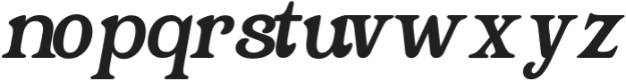 Gelamore Italic otf (400) Font LOWERCASE