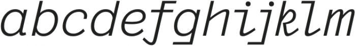 Gelatin-Italic otf (400) Font LOWERCASE