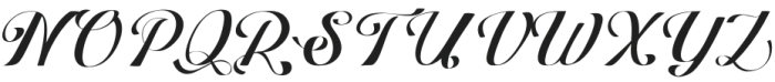 Gelatio Regular otf (400) Font UPPERCASE