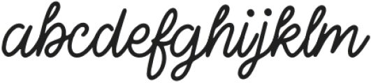 Gelatique-Regular otf (400) Font LOWERCASE