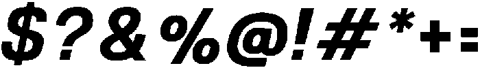 Gelato Typewriter Bold Italic otf (700) Font OTHER CHARS