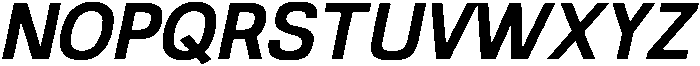 Gelato Typewriter Bold Italic otf (700) Font UPPERCASE