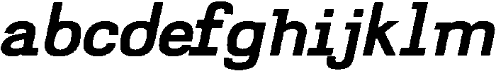 Gelato Typewriter Bold Italic otf (700) FONT