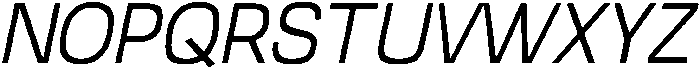 Gelato Typewriter ExtraLight Italic otf (200) Font UPPERCASE