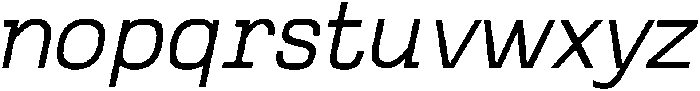 Gelato Typewriter ExtraLight Italic otf (200) Font LOWERCASE