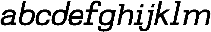 Gelato Typewriter Regular Italic otf (400) FONT