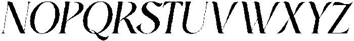 Gelgira Italic otf (400) Font UPPERCASE