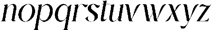 Gelgira Italic otf (400) Font LOWERCASE