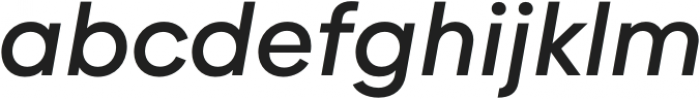 Geliat Medium Italic otf (500) Font LOWERCASE