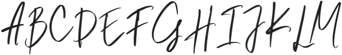 Gelishia Signature Brush Regular otf (400) Font UPPERCASE