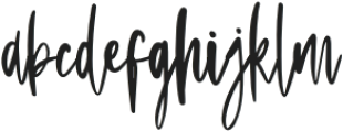 Gelittanie Regular otf (400) Font LOWERCASE