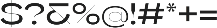 Gella Display Expanded Medium otf (500) Font OTHER CHARS