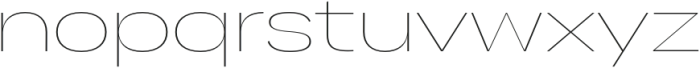 Gella Display Expanded Thin otf (100) Font LOWERCASE