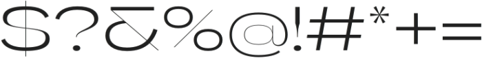 Gella Display ExtraExpanded Light otf (300) Font OTHER CHARS