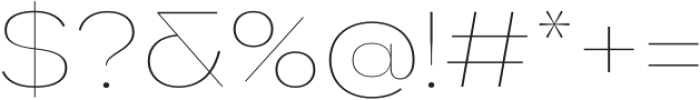 Gella Display SemiExpanded Thin otf (100) Font OTHER CHARS