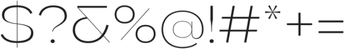 Gella Display SemiExpanded UltraLight otf (300) Font OTHER CHARS