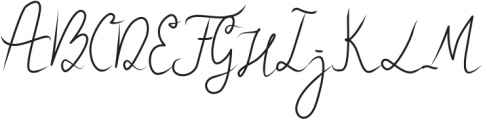 Gellato Regular otf (400) Font UPPERCASE