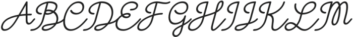 Gellica Soft Italic otf (400) Font UPPERCASE