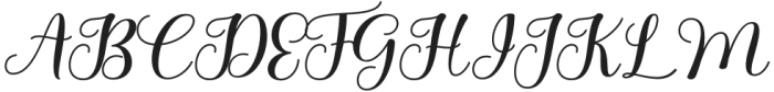 Gellisa Script Regular otf (400) Font UPPERCASE