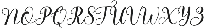 Gellisa Script Regular otf (400) Font UPPERCASE