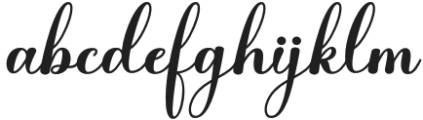 Gellisa Script Regular otf (400) Font LOWERCASE