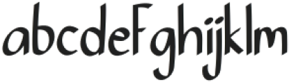 Gemaguchi Regular otf (400) Font LOWERCASE