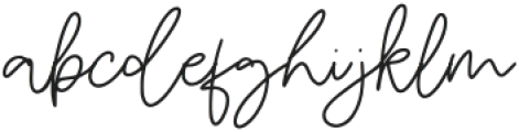 Gemiga Signature Regular otf (400) Font LOWERCASE