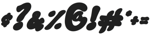 Gemini Cows Bold Italic otf (700) Font OTHER CHARS