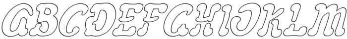 Gemini Cows Outline Italic otf (400) Font UPPERCASE