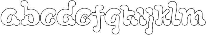 Gemini Cows Outline otf (400) Font LOWERCASE