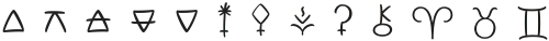 Geminian Signs otf (400) Font LOWERCASE