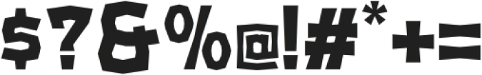 Gemrock Bold otf (700) Font OTHER CHARS