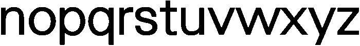 Gen otf (400) Font LOWERCASE