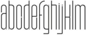 Gendar Extra Light otf (200) Font LOWERCASE