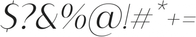 Gendis Italic otf (400) Font OTHER CHARS
