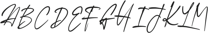 Gendras Signature Regular otf (400) Font UPPERCASE