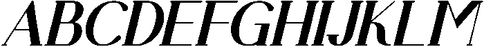 Genedic Italic otf (400) Font UPPERCASE