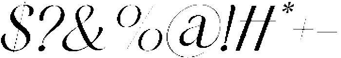 Genekist Italic otf (400) Font OTHER CHARS