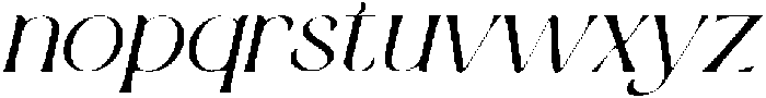 Genekist Italic otf (400) Font LOWERCASE